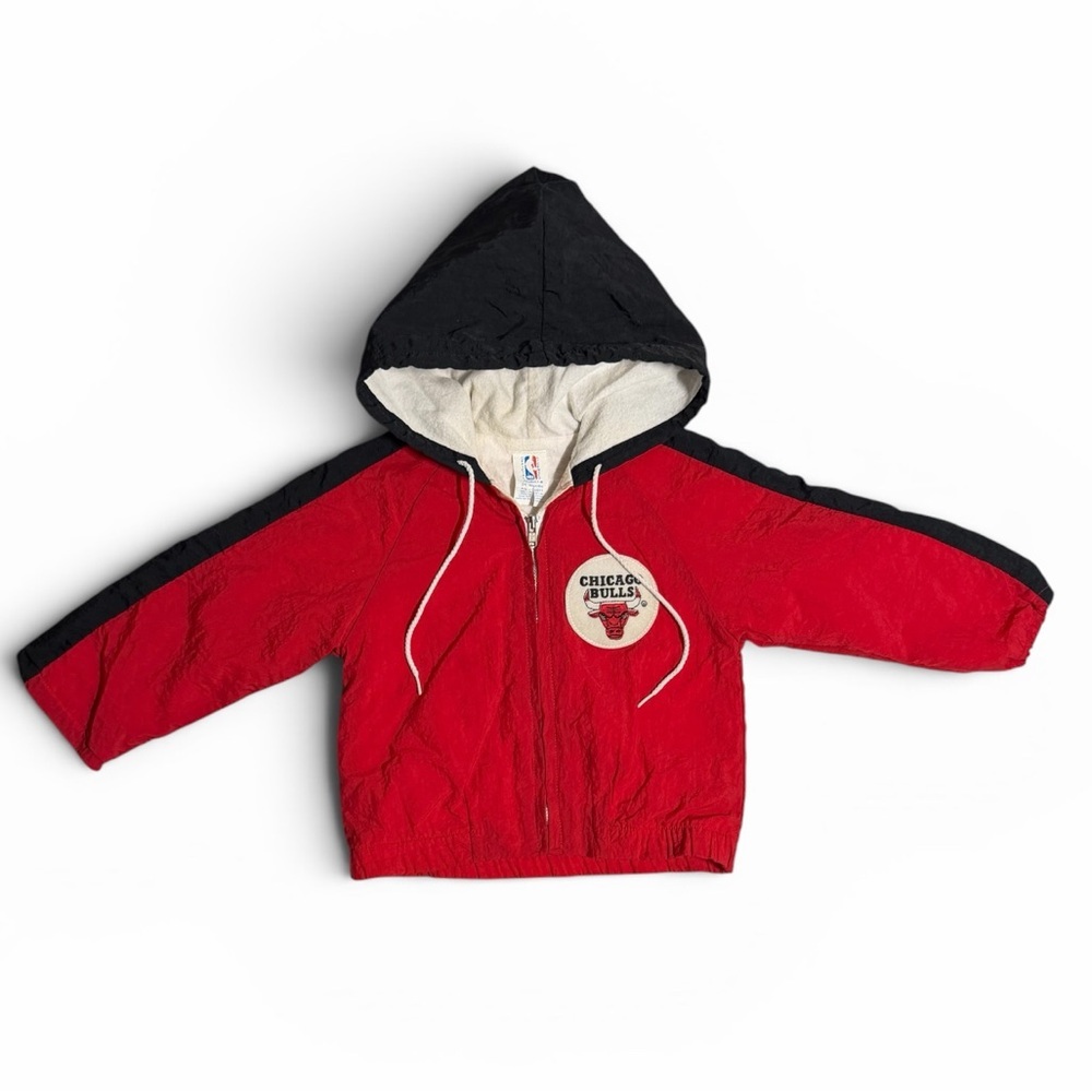 Vintage Chicago Bulls NBA Toddler Windbreaker Jacket Lightweight 24 Months